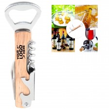 Wooden Wine Beer Bottle Opener Multi-Tool